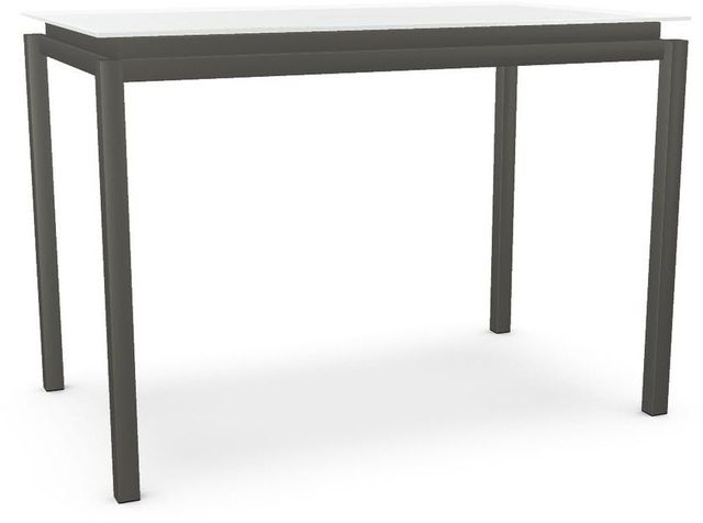 Amisco Robert White Glass Bar Table-0