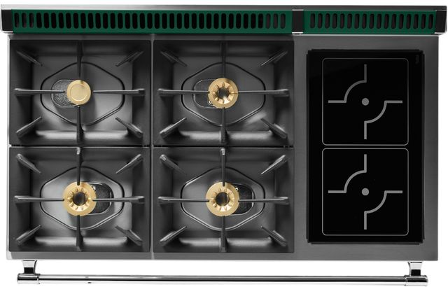 Viking® Tuscany 48" Ivy Pro Style Dual Fuel Range with 2 Induction-3