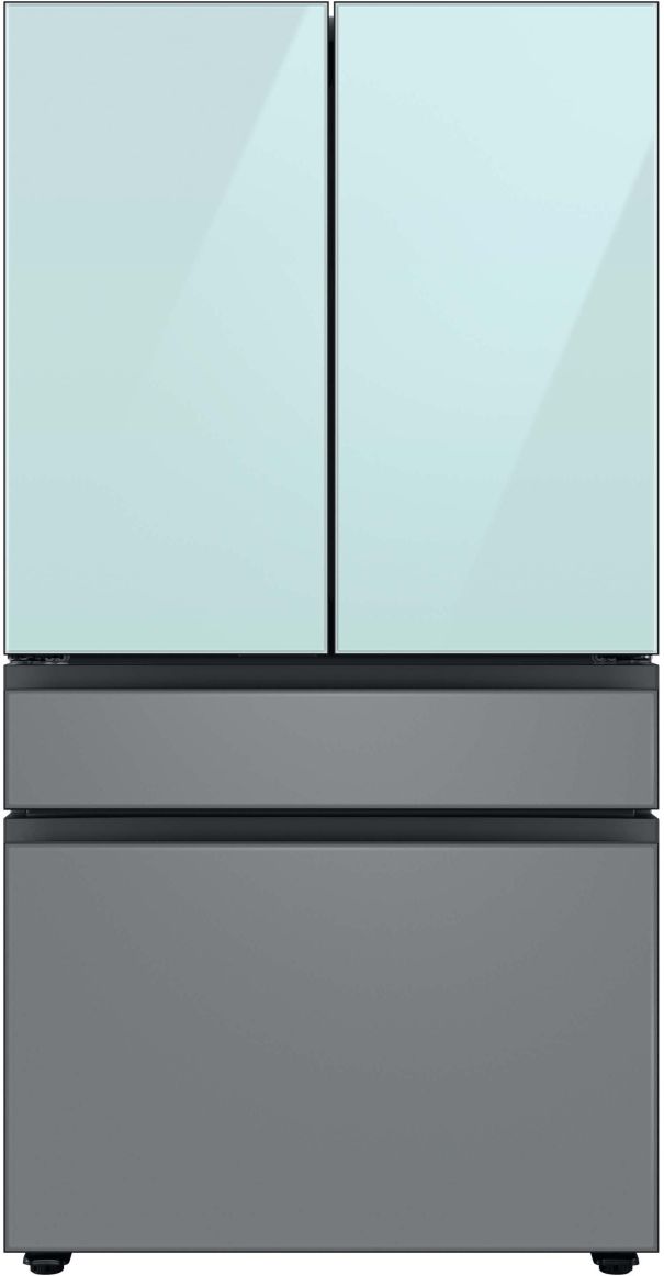 Samsung Bespoke 18" Morning Blue Glass French Door Refrigerator Top Panel-1