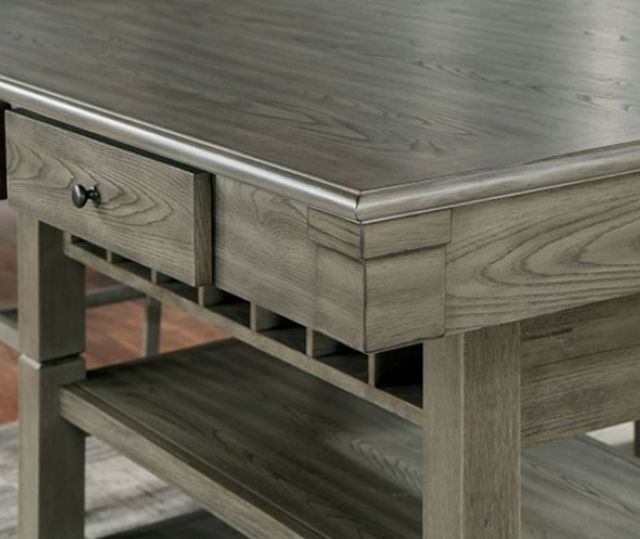 Furniture of America® Anaya Gray Counter Height Dining Table-3