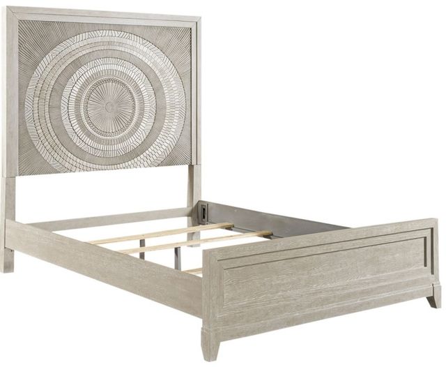Liberty Furniture Belmar Silver Champagne/Washed Taupe Queen Panel Bed-0