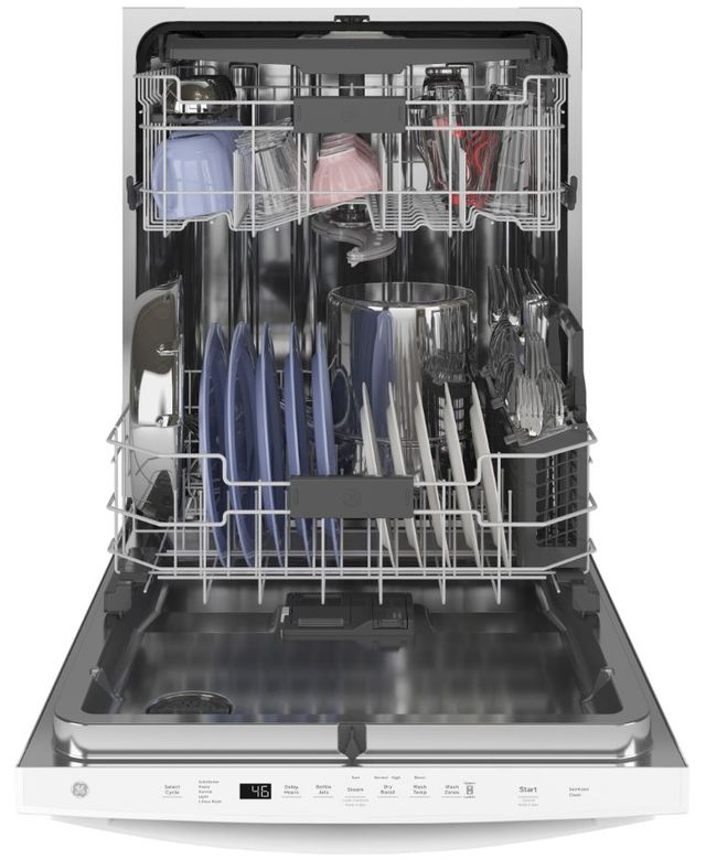 GE® 24" White Built In Dishwasher-2