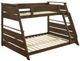 Coaster® Holden Walnut Twin/Full Bunk Bed-3