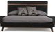 VIG Furniture Nova Domus Dali Gray/Walnut Queen Upholstered Panel Bed-1