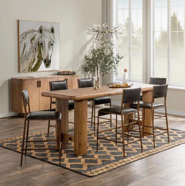 Classic Home Tacoma Brown Gathering Table-1