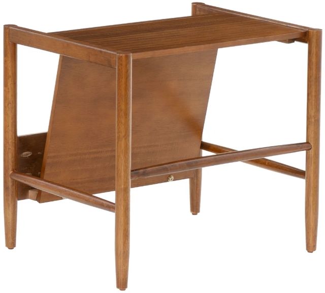 Linon Flay Walnut Magazine Rack-4