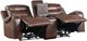 Homelegance® Putnam Brown Power Double Reclining Console Loveseat-3