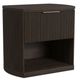 Elements International Sylvie 4-Piece Dark Brown/White Queen Upholstered Panel Bedroom Set-3