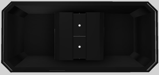 Vent-A-Hood® Designer Series 66" Black Island Range Hood-1