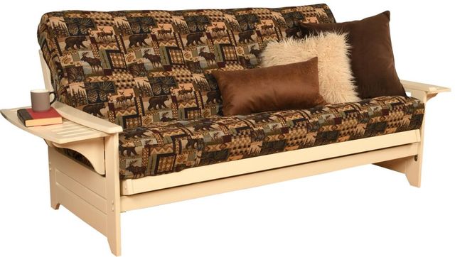Kodiak Furniture Phoenix Peters Cabin/Antique White Full Futon with Mattress-0