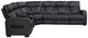 Homelegance® Fairway 3-Piece Black Power Reclining Sectional with Left Side Console-2