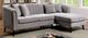 Furniture of America® Goodwick 2-Piece Light Gray Right-Arm Facing Sectional and Chaise-0