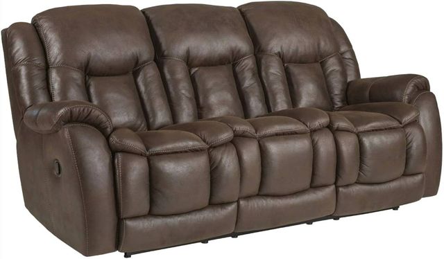 HomeStretch Brown 89" Double Manual Reclining Sofa-0
