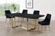 Meridian Furniture Karina Black/Gold Velvet Dining Chair-4