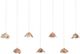 Currey & Company Catrice Natural Shell/Silver Rectangular Multi-Drop Pendant Lighting-0