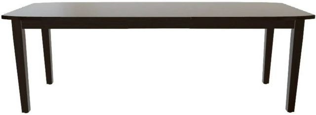 Mavin Customizable 72" Boat Extendable Dining Table with 18" Leaf-1