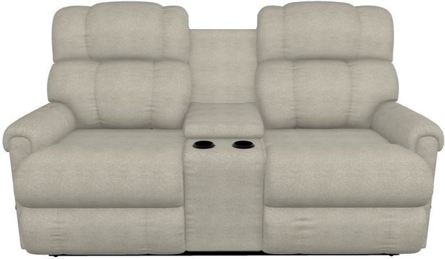 La-Z-Boy® Pinnacle Dove Manual Wall Reclining Loveseat with Console-1