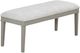 New Classic® Home Furnishings Essence Gray/White Dining Bench-0