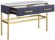 Fairfield® Harper White Console Table with Brass Base-4
