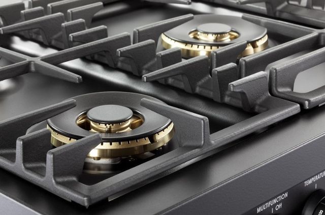 Verona® Ultima Midnight 36" Matte Black Pro Style Dual Fuel Range-2