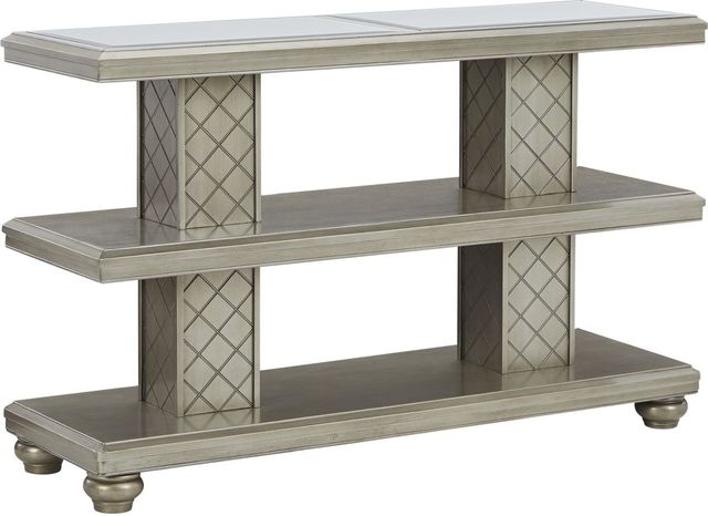 Signature Design by Ashley® Chevanna Platinum Sofa Table-0