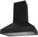 Thor Kitchen® 36" Professional Black Wall Mount Pyramid Range Hood-2