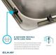 Elkay Celebrity® Brushed Satin 3-Hole Single Bowl Drop-in Sink-3