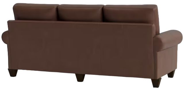 Bassett® Furniture Customizable Benchmade Premier Leather Large Roll Arm Sofa-3