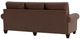 Bassett® Furniture Customizable Benchmade Premier Leather Large Roll Arm Sofa-3
