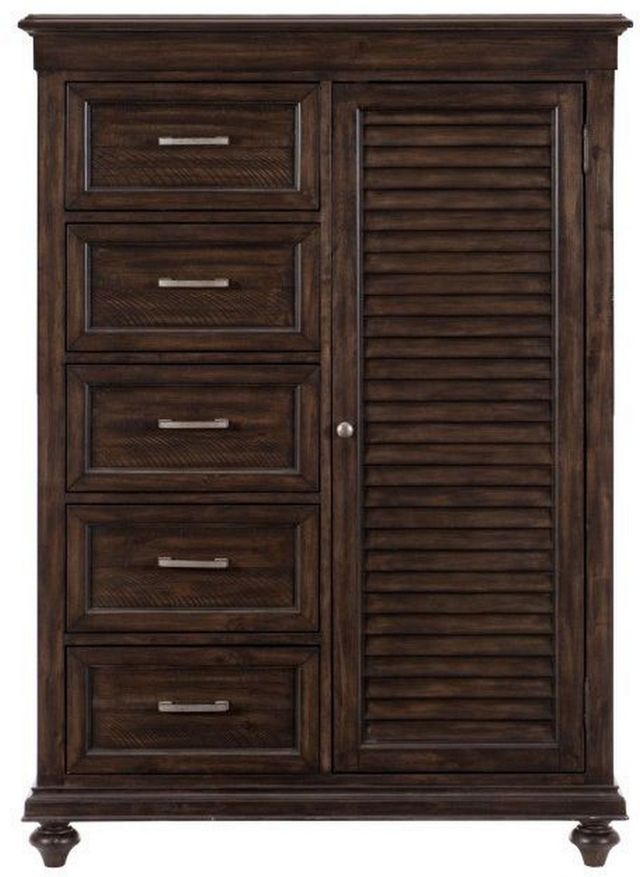 Mazin Furniture Cardano Driftwood Charcoal Wardrobe-1