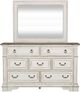 Liberty Furniture Abbey Park Antique White/Weathered Brown Dresser and Mirror-2
