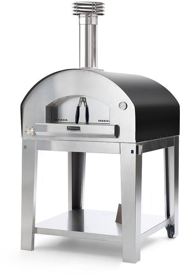 Fontana Forni Roma 39" Gray Pizza Oven -1