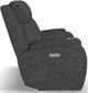 Flexsteel® Strait Steel Power Reclining Loveseat with Console and Power Headrests-3