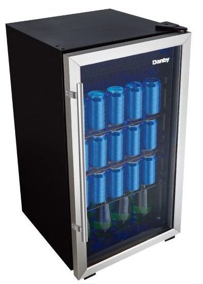 Danby® 18" Designer 3.1 Cu. Ft. Black Stainless Steel Beverage Center-1