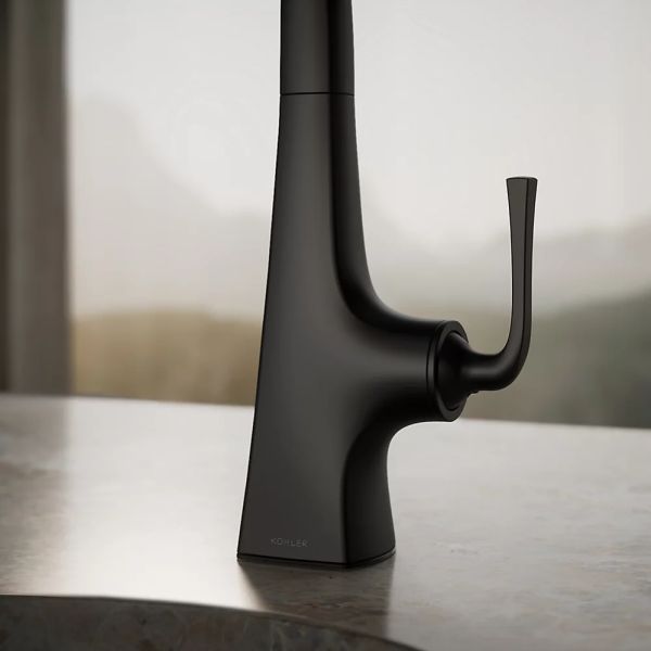 KOHLER® Graze® Matte Black Single-Handle Bar Sink Faucet-3