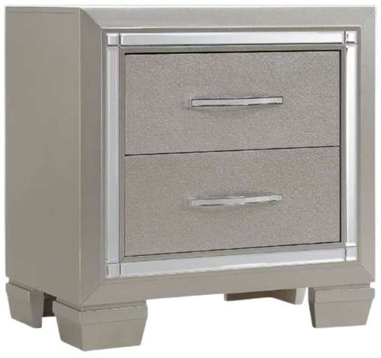 Elements International Platinum 4-Piece Champagne Youth Full Panel Bedroom Set-3