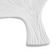 A & B Home White Ginkgo Leaf Decorative Plate-3