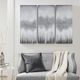 Olliix by Madison Park Grey Luminous 3 Piece Grey Hand Painted Heavy Textured Glitz Canvas Set-4