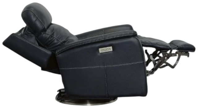 Flexsteel® View Ocean Leather Swivel Power Recliner with Power Headrest -1
