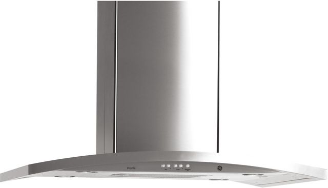 GE Profile™ 36" Stainless Steel Island Range Hood-1