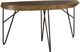 International Furniture Direct Vivo Brown Sofa Table with Black Base-0