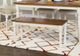 Powell® Willow Honey Brown/Vanilla White Bench-1