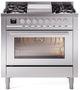 Ilve® Professional Plus II 36" Stainless Steel Pro Style Dual Fuel Range-0