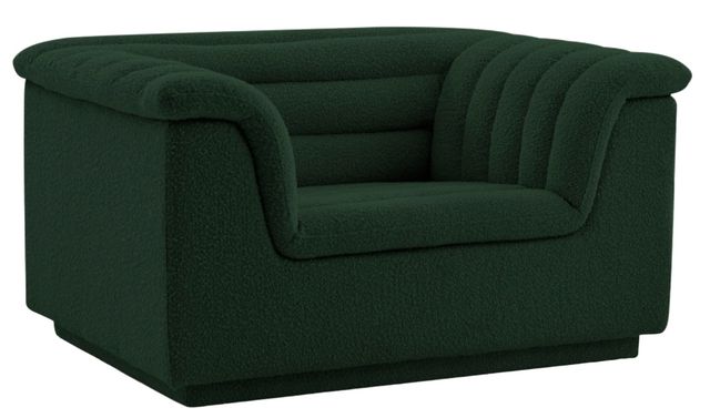 Meridian Furniture Cascade Green Boucle Fabric Chair-0