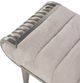Michael Amini® Roxbury Park Gray/Stainless Steel Bench-3
