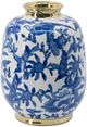 A & B Home Blue/Gold/White Porcelain Vase-0