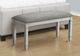 Monarch Specialties Inc. Grey Upholstered Accent Bench-2