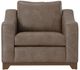 International Furniture Direct Natural Parota Brown Leather Accent Chair-2
