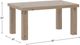 Canadel Loft Pecan Washed Dining Table -2
