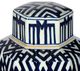 A & B Home Carlyle Blue/White Lidded Jar-4